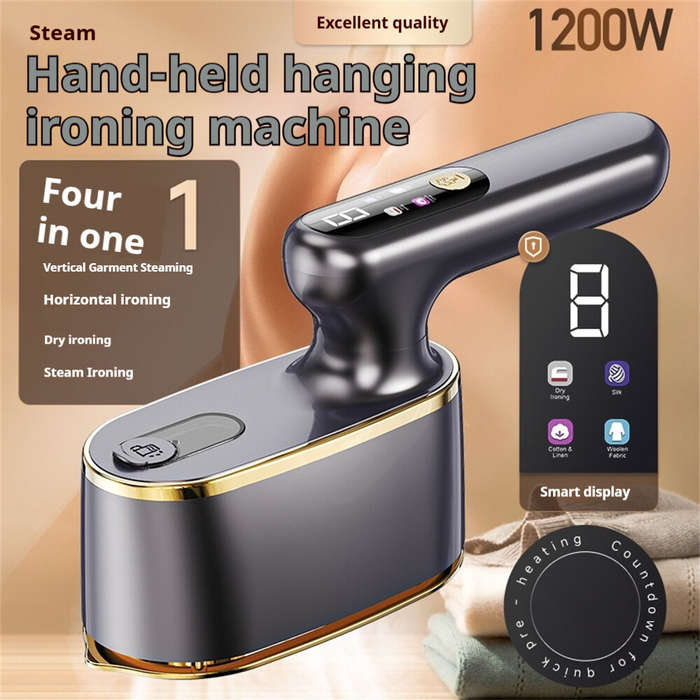 Purple - Tevorex Foldable Handheld Steamer Iron 1200W High Pressure Steam Lightweight 4-mode Adjustm