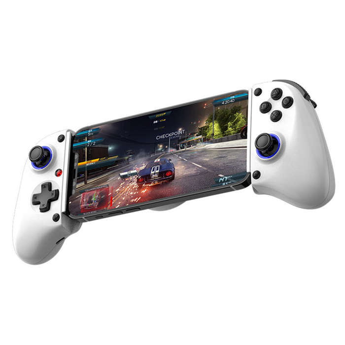 Black - BSP-D11S Stretchable Gaming Controller with Semi-conductor Cooling Fan 3D Joystick Hall Trig