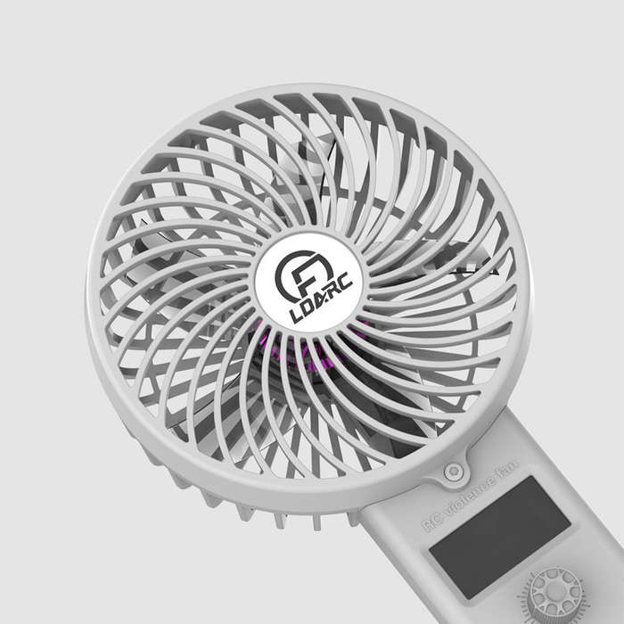 Grey - LDARC Portable Handheld Powerful F1 RC Fan Model with Brushless 2206 Motor XT60 Plug Compatib