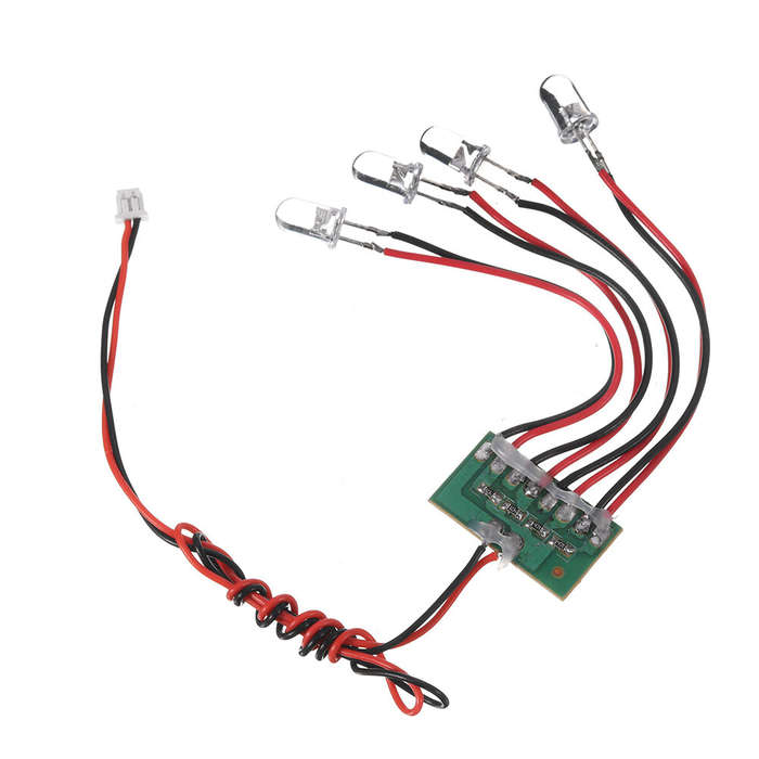 Front - Wltoys 0758 Front LED Light for 12428 12428-A 12428-B 12428-C 1/12 RC Car Spare Parts
