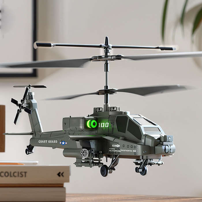 Silver - XK1 2.4G 3.5CH Altitude Holde Apache RC Helicopter RTF