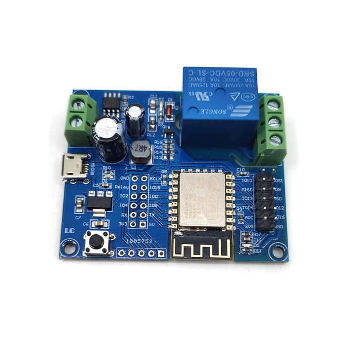 Board Only - DC5-80V Power Supply ESP8266 WiFi Single Channel Relay Module ESP-12F Development Board