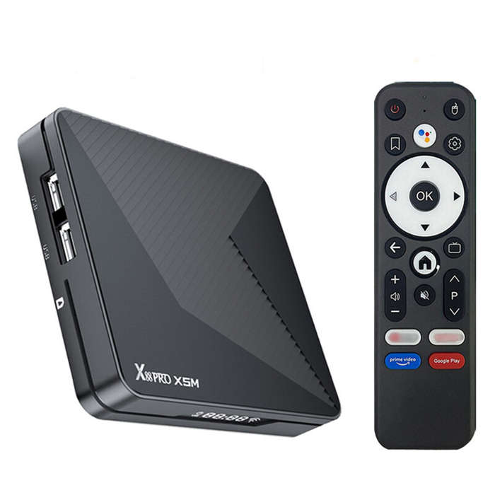 UK Plug - X88 PRO X5M Android 14.0 TV Box 4GB RAM 64GB ROM Amlogic S905X5M Quad-Core Support WiFi6 &