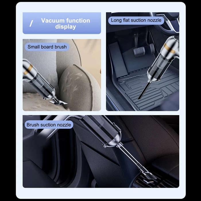 Black - SUITU ST-6665Pro Brushless Wireless Car Vacuum Cleaner Powerful Suction Wet & Dry Handheld C