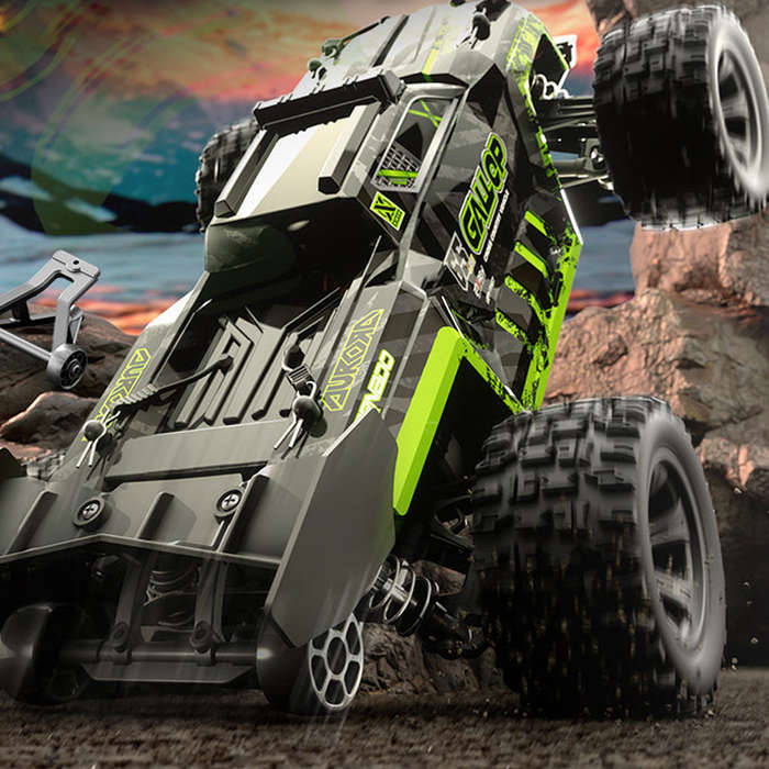 Green One Battery - SCY LH18108 1/18 4WD 2.4G High-speed RC Car Vehicle Model Truck Full Proportion