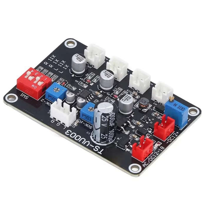 Black - TS-VU003 VU Meter Driver Board Adjust VU Meter Driver Panel Backlight High-Frequency Low-Pas
