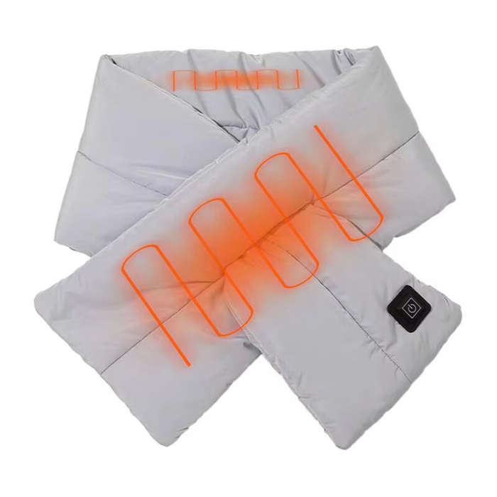 Black - TENGOO Heating Scarf Smart Heating Scarf 3 Heating Settings Fast Heating Comfortable Heating