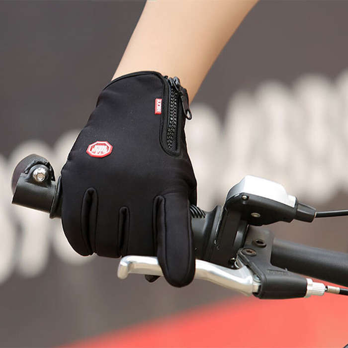 M - XANES Windproof Warm Gloves for Winter Anti Slip Silicon Touch Screen Full Finger Cold-proof Bic