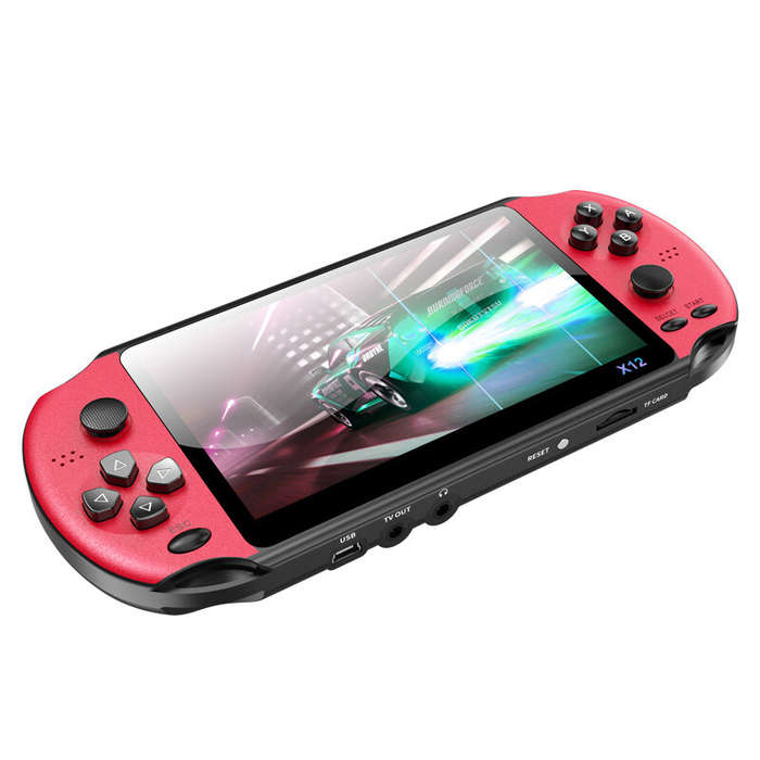 Powkiddy X12 Pro Handheld Game Console 8GB 2000+ Games 5.1 inch HD Color LCD Screen Video Retro Port