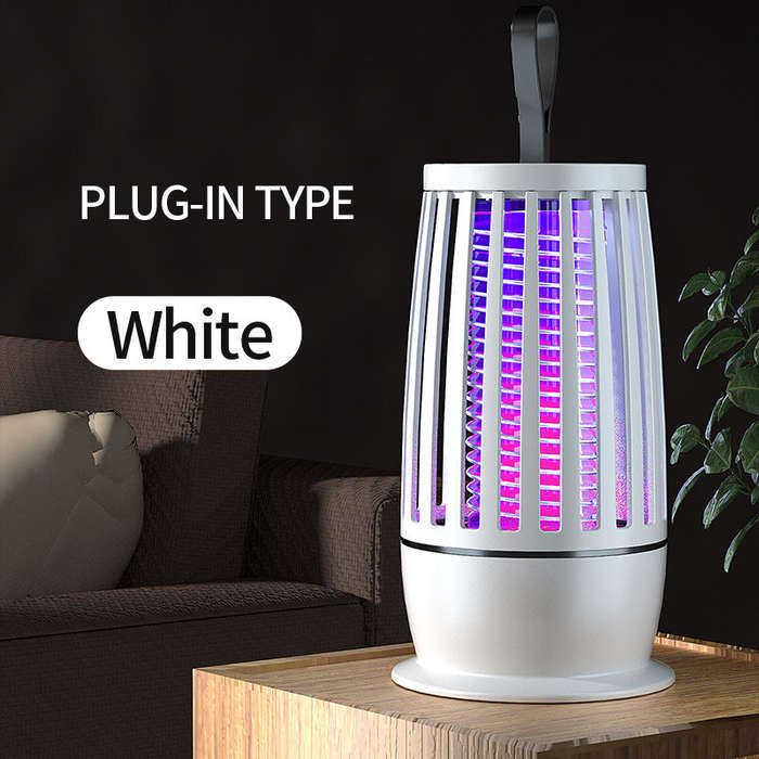 Black - Portable LED Mosquito Killing Lamp Outdoor Indoor Camping Insect Killer Bug Zapper Qiuet Des