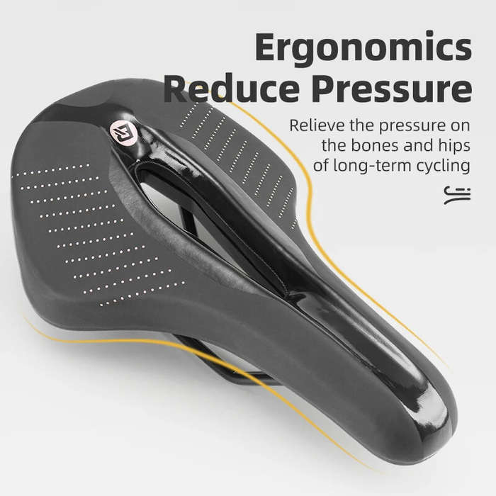ROCKBROS Bicycle Saddle Breathable Soft Waterproof Shock Absorption Bike Cushion Seat for MTB Road B