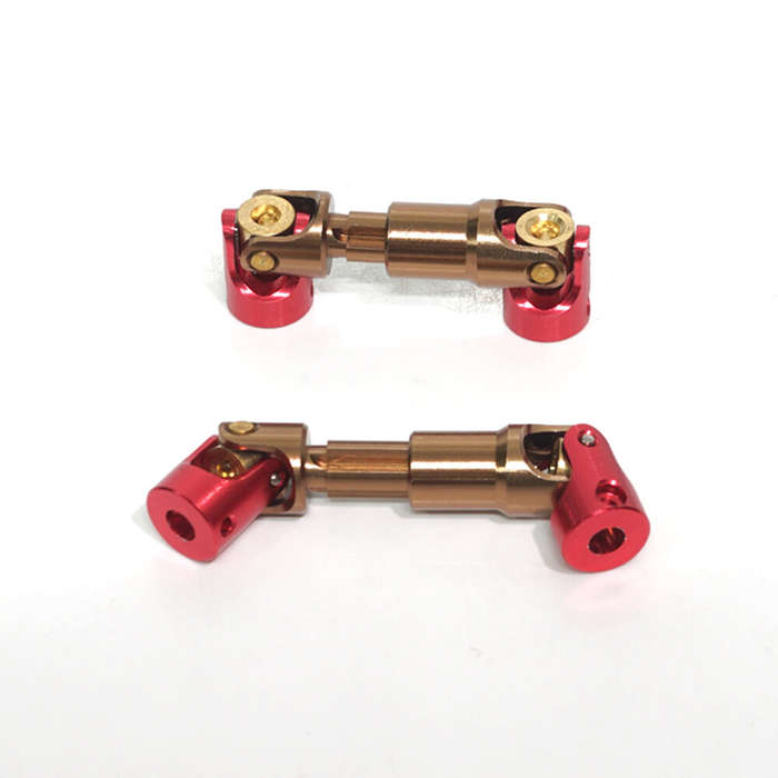 Red - 2PCS Upgraded Metal Drive Shaft for SG PINECONE FORSET 2801 1/28 RC Cars Vehicles Models Spare