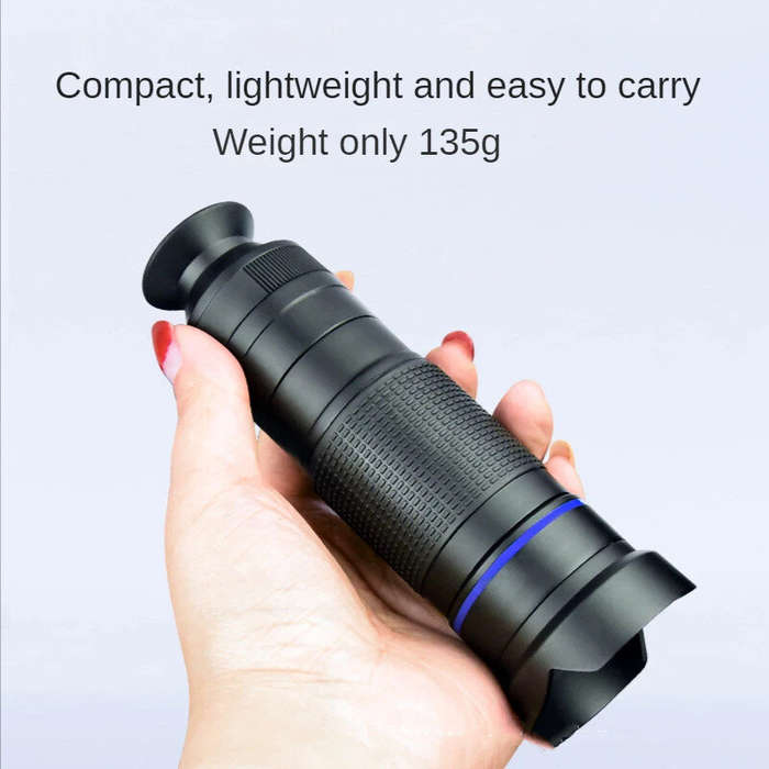 Gold - 36X Phone Camera Telephoto Lens 4 In 1 Clip-on Telecope Zoom Macro Fisheye with Tripod Eyemas