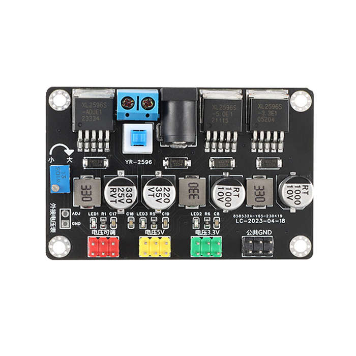 Stable Voltage DC Power Converter Module LM2596 DC3.3V/5V Output Adjustable Intelligent Vehicle Expe