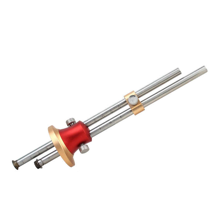 1 pc - Double shaft Wheel Marking Gauge Wood Scriber Mortise Gauge Woodworking Marking Scribing Soli