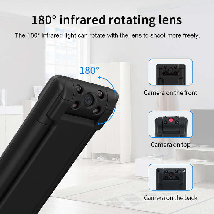 Mini HD 1080P DV Camera Portable Digital Micro Video Recorder Night Vision Magnet Body Camcorder Max