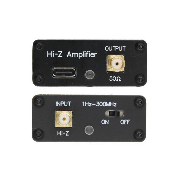 Black - High Impedance Amplifier for SDR Walkie Talkie Small Loop Antenna HackRF One Donut Antenna