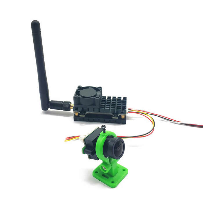 EWRF 5.8Ghz 2W FPV Wireless Transmitter VTX 2000MW 48CH Video AV Audio Sender With 2.8mm CMOS 1000TV