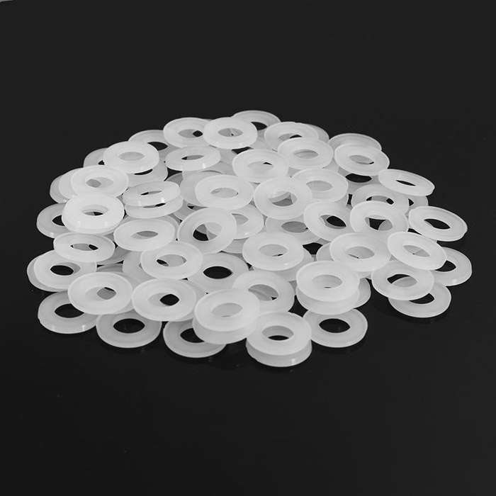 M3 - Suleve MXNW2 100pcs M2 M3 M4 M5 White Nylon Flat Washer Gasket Thickness 1mm