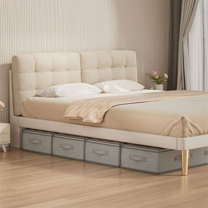 4 pcs - 4PCS Large Capacity Under Bed Storage Bags Containers Space Saving Clothes Blanket Organizer
