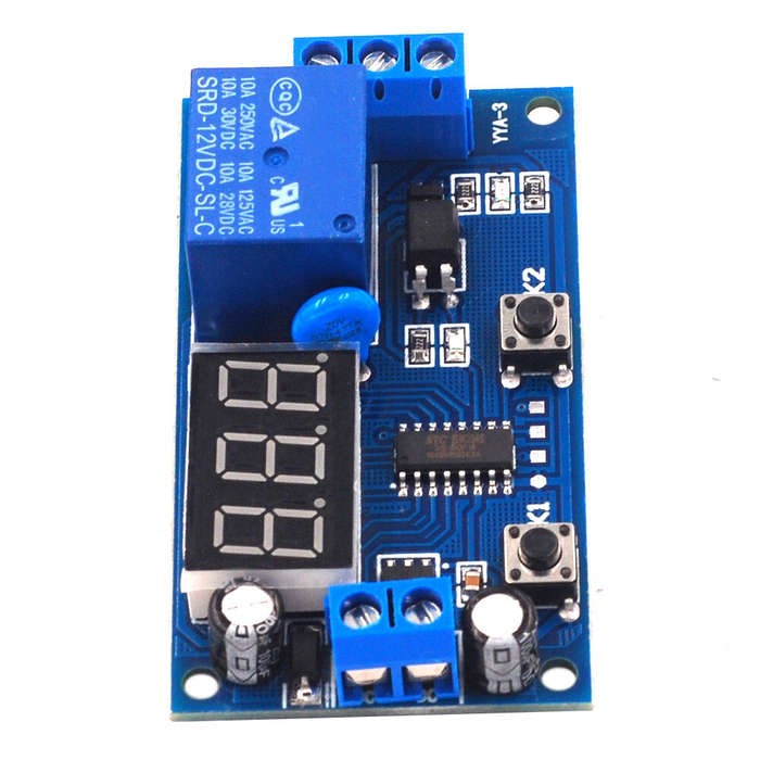 12V - AOQDQDQD 5V/12V Time Control Switch with Intermittent Infinite Loop Countdown and Timing Relay