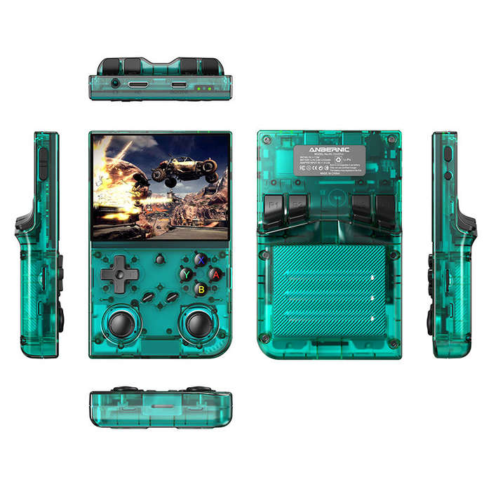 White - [64G]ANBERNIC RG35XX Pro Linux System Handheld Game Console Built-in 4000+ Games 3.5-inch IP