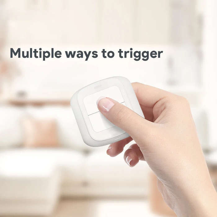 WIFI - Tuya Smart WiFi/Zigbee Switch Push Button Switch 2Gang 6 Scene Wireless Smart Home Remote Con