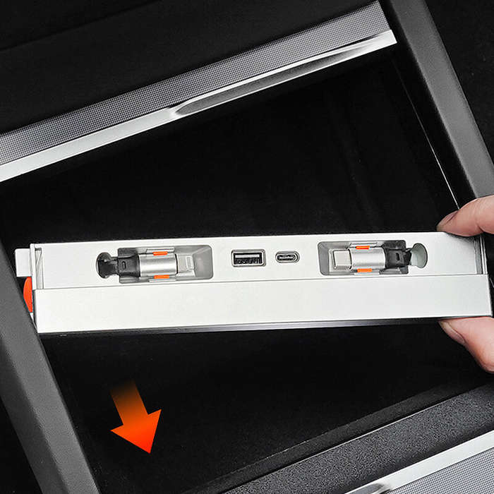 Pin8+Pin8 - For Tesla Model 3 Highland Intelligent Docking Station 4 in 1 Type-C PD 27W Fast Charger