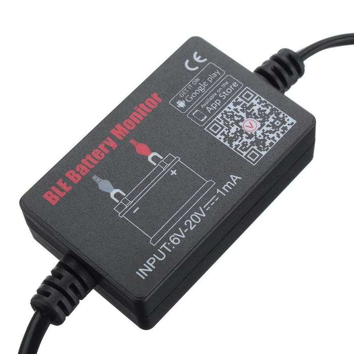 BM2 Battery Monitor Tester for 12V Vehicles Real-Time Notifications Short-Circuit and Reverse-Connec