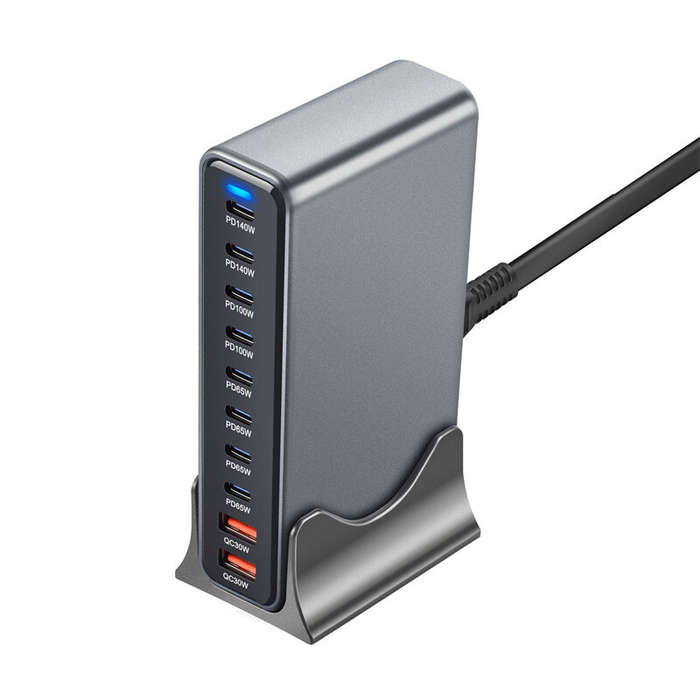 EU Plug - [GaN Tech] Bakeey YMX-800W 800W 10-Port USB PD Charger 2USB-A+8USB-C PD QC Fast Charging D