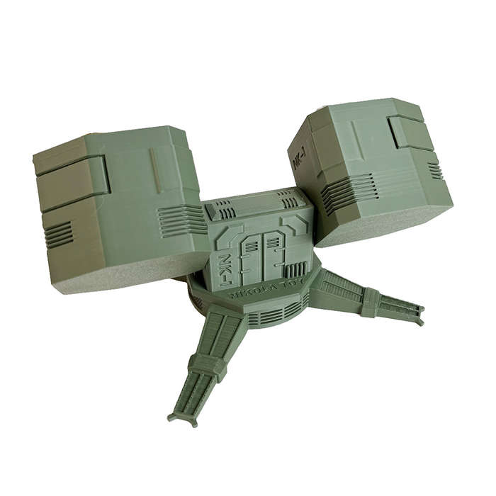 Green - NIKOLATOY Anti-Aircraft Missile Shaped Battery Storage Box 27 Holes Suitable for AA/AAA batt