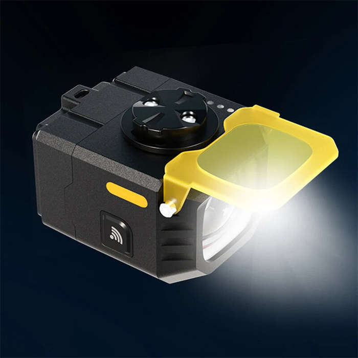 Black - BIKIGHT Q4 1600LM Super Bright Bike Headlight 50W Output 2 in 1 Dual Distance Beam USB Recha