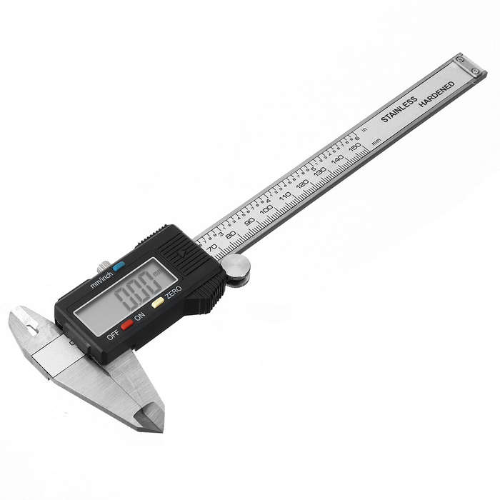 150mm Electronic Digital Vernier Caliper Stainless Steel Vernier Caliper Gauge Woodworking Measuring