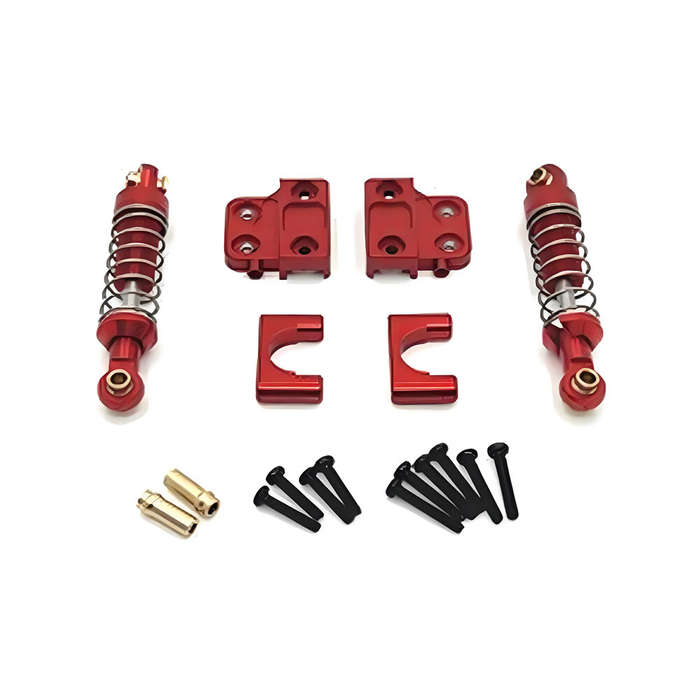 Silver - Metal Upgraded Rear Axle Fixing Parts Shock Absorber Set for MN 1/12 MN82 LC79 RC Car Spare
