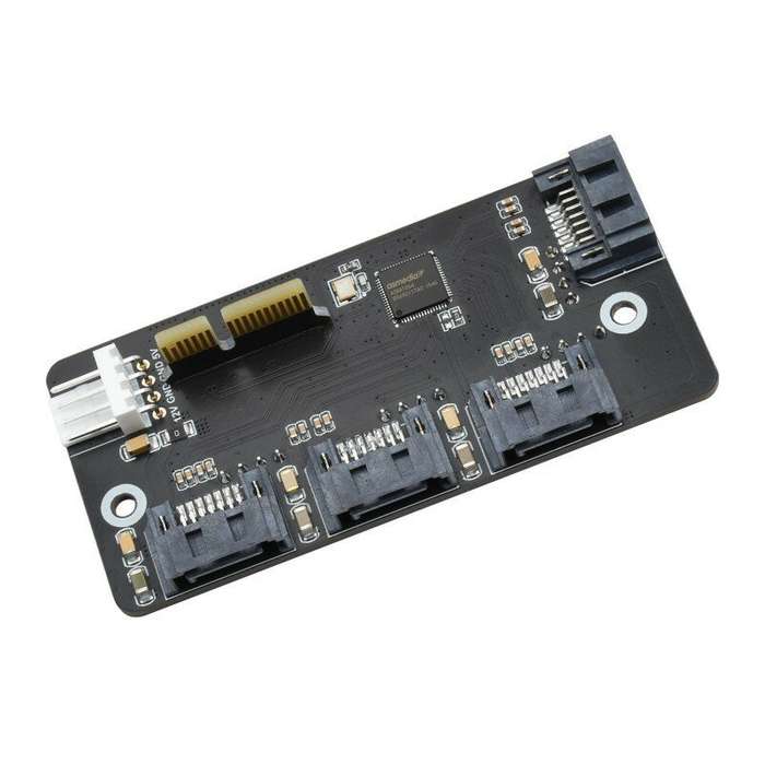 C0918 Raspberry Pi CM4 Expansion Card PCI-E to Four-way SATA3.0 Expansion Board 6Gbps High-speed SAT