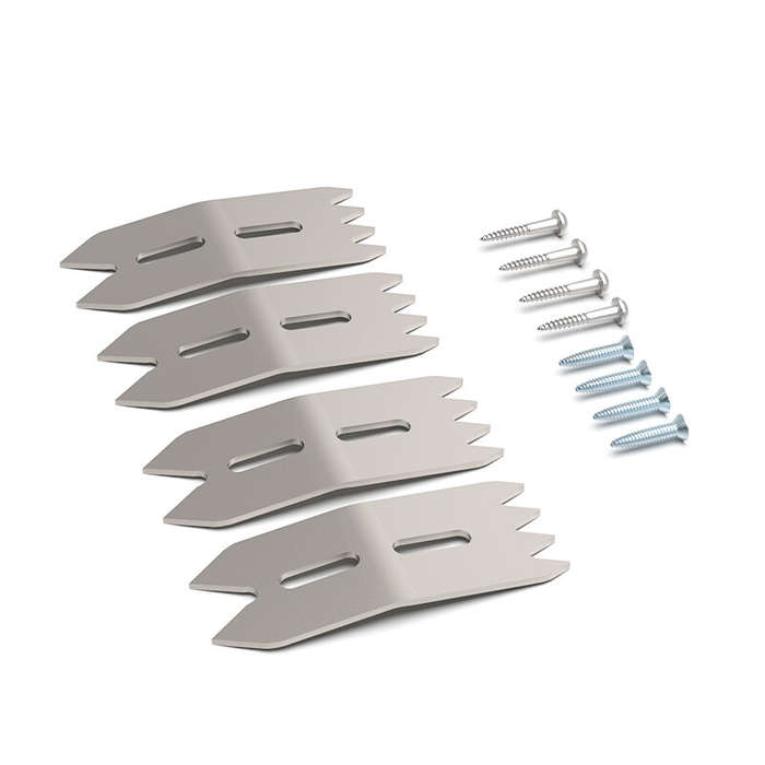 #A - 4Pcs Woodworking Limit Clamp Set Aluminum Alloy Wood Fixing Clamp with Accurate Positioning for