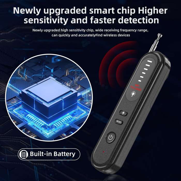 Black - GPS Anti-Positioning Detector High-Precision Car Safety Monitoring Intelligent Anti-Theft Sy