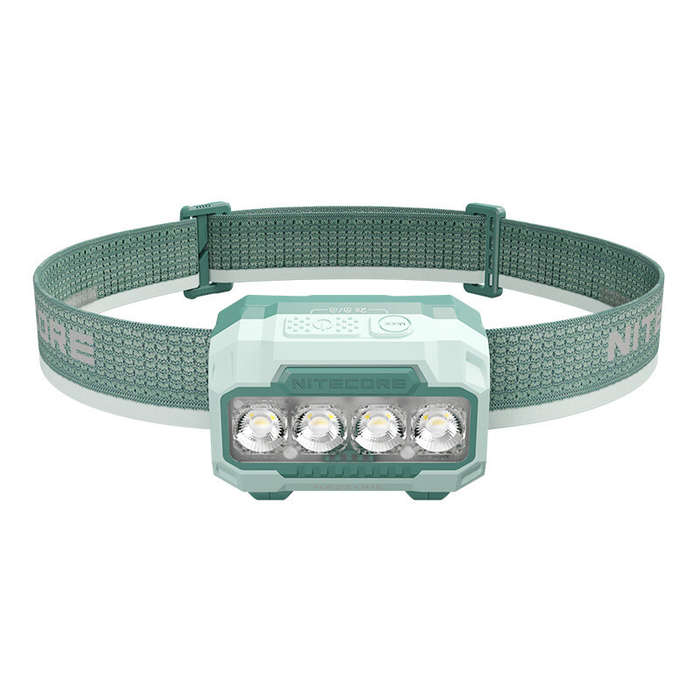 Black - Nitecore HA23 UHE 600 Lumen AAA Camping Headlamp with Multiple Color Temperatures IP68 Water
