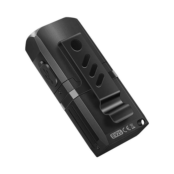 Black - 650 Lumens Portable Outdoor Emergency Magnetic EDC Flashlight - White Light + RGB Aluminum A