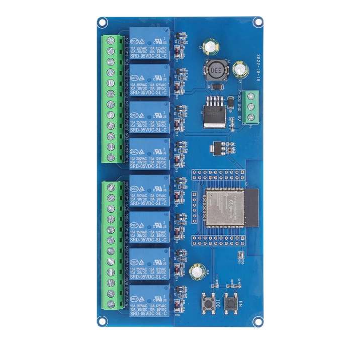 8 Channels - 8 Channel Relay Module ESP32 WiFi Wireless Control BLE Development Board ESP32-WROOM-32