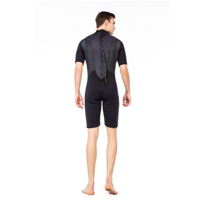 3XL - ZCCO 3mm Warm Wetsuit Neoprene Elastic Surfing Snorkeling Short Sleeves Diving Suit for Spearf
