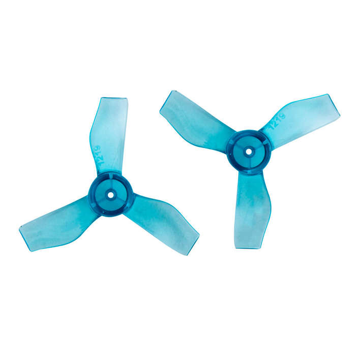 Clear Blue - 4 Pairs Gemfan 1219 31mm 0.8mm Hole 3-blade Propeller for 0703-1103 RC Drone FPV Racing