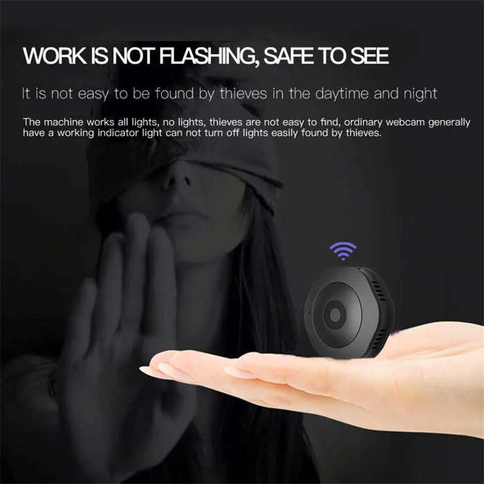 H6 Mini WiFi Camera 1080P HD Wireless Smart Home Device Cam Invisible Night Vision Motion Detection