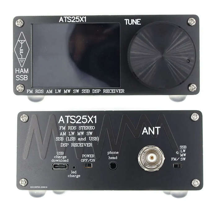 ATS25X1 Full-Band DSP Radio Receiver FM/LW/MW/SSB Receiver Si4732 Chip Portable FM Radio 2.4inch Tou
