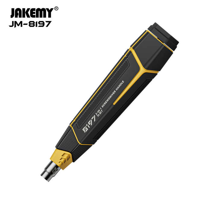 Black - JAKEMY JM-8197 16-Piece CR-V Screwdriver Set with Phillips Slotted Tri-wing and Hex Bits Mul