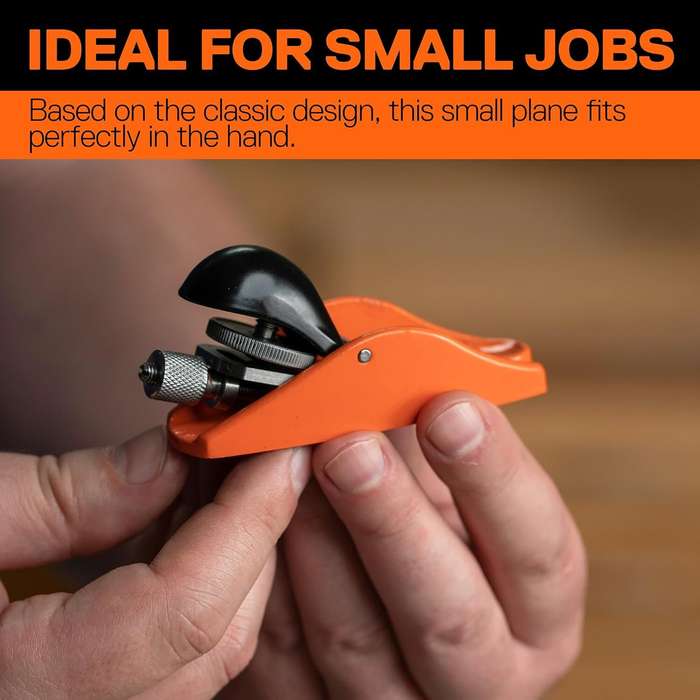 A - Pony Jorgensen 3.5" Mini Block Plane Professional Blade Adjustable Cutting Depth Ductile Iron Bo
