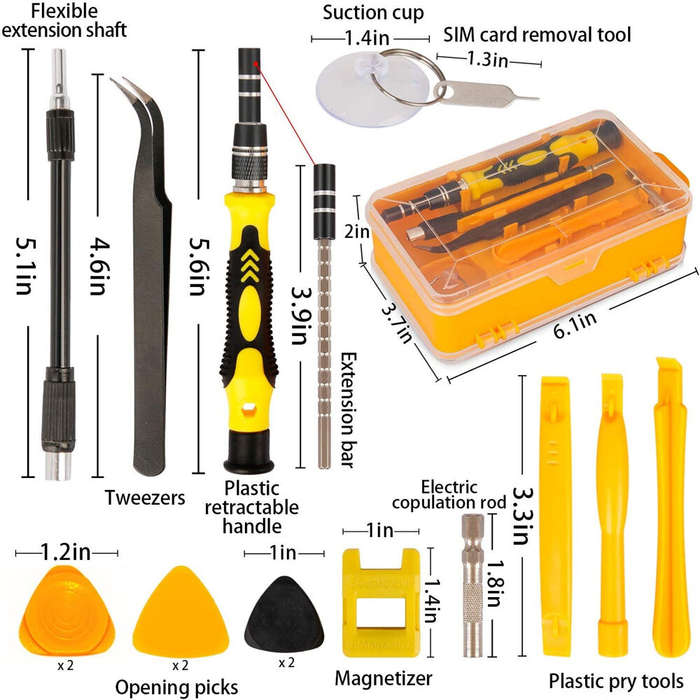 115 in 1 Professional Screwdriver Set Precision Screwdriver Set Multi-function Magnetic Repair Compu