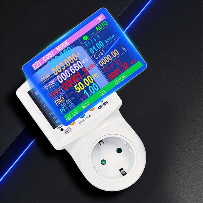 EU Plug - WiFi Smart Protection Socket Tuya App Control Over & Under Voltage Protection Adjustable P