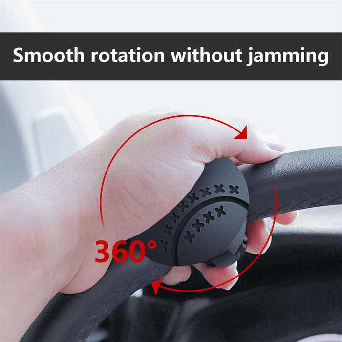 Black - Car Steering Wheel Assist Ball Steering Wheel Knob Spinner Handle Universal