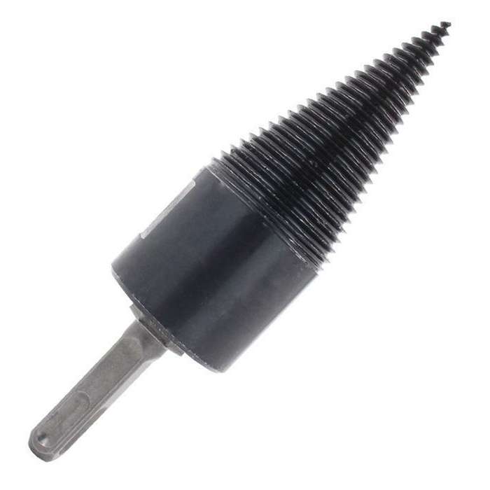Round Shank - 2PC Wood Splitter Firewood Drill-Bit Kindling Log Splitter Heavy Duty Electric Splitti